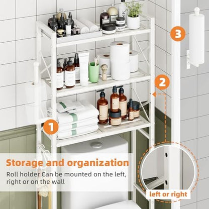 Simple Trending Over The Toilet Storage Rack, 62" H Bathroom Organizer