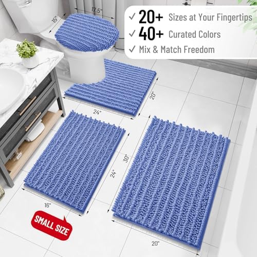 Arotive Bathroom Rugs Mat 47x24, Soft Absorbent Chenille Shaggy Bath Mat