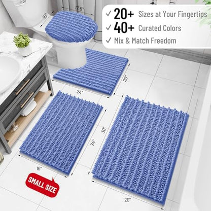 Arotive Bathroom Rugs Mat 47x24, Soft Absorbent Chenille Shaggy Bath Mat