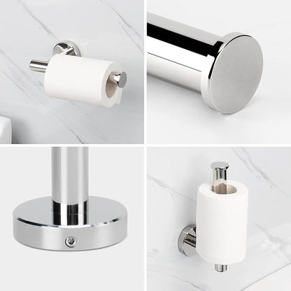 NearMoon Bathroom Hardware Set SUS 304 Thicken Stainless Steel-Towel Bar Set Include 16" Towel Rod, Toilet Paper Holder, Multifunctional Hooks Bathroom Accessories (Chrome Finish, 5 Pcs)