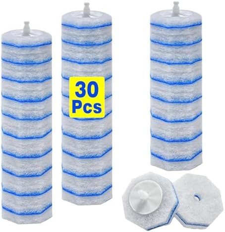 30 Count Upgrade 3-Layer Toilet Bowl Refills Fits for Clorox Toilet Brush