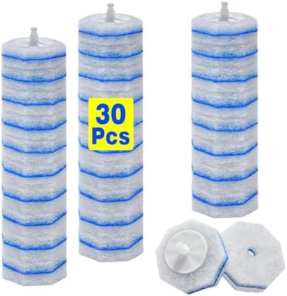 30 Count Upgrade 3-Layer Toilet Bowl Refills Fits for Clorox Toilet Brush