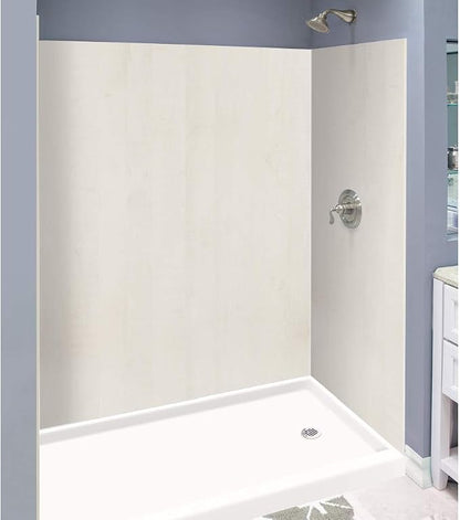 Transolid EWK603672-45 Expressions 3-Panel Shower Wall Kit, 36-in L x 60-in W x 72-in H, Bleached Oak
