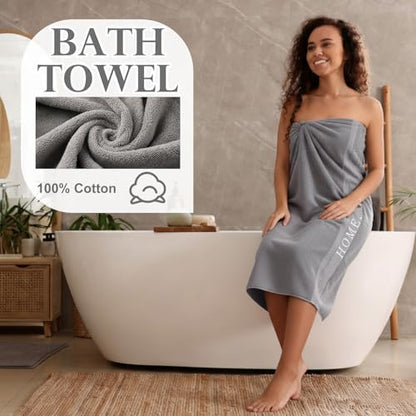 Hahafelt Decorative Bathroom Towel Set,Grey,Home Sweet Home