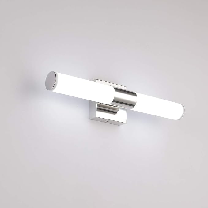 TRLIFE Modern LED Vanity Light - 18.1" x 6" Dimmable, 10W Cool White 6000K Bathroom Vanity Mirror Front Light Fixture