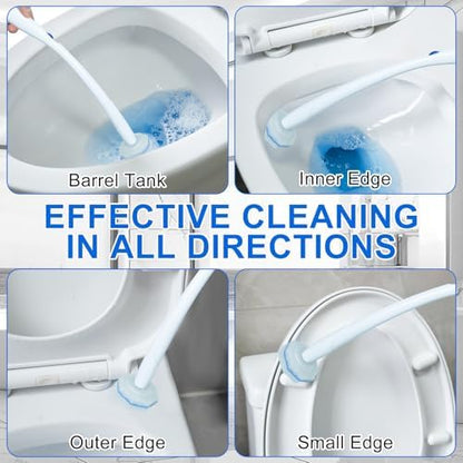 100pcs Disposable Brush Head Refills For Clorox Toilet Cleaning System,
