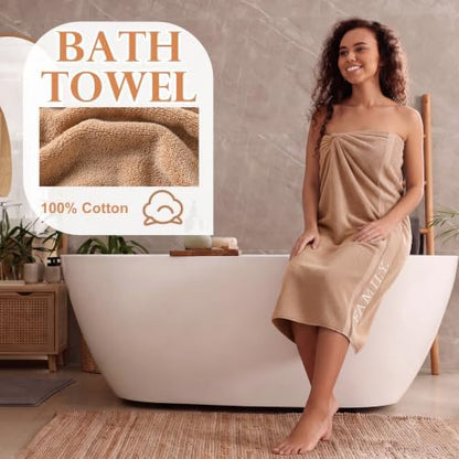 Hahafelt Decorative Bathroom Towel Set, Beige