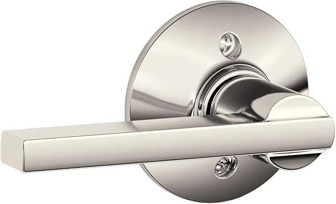 SCHLAGE Lever Non-Turning Lock, Polished Nickel (F170 LAT 618)