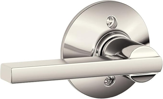 SCHLAGE Lever Non-Turning Lock, Polished Nickel (F170 LAT 618)