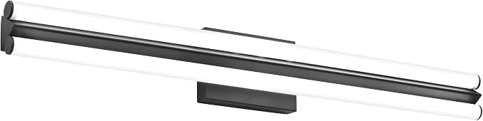 SOLFART Matte Black Bathroom Light Fixtures, Vanity Light Bar 32 Inch Black Vanity Lights Over Mirror, Black Modern LED Lighting for Bath Mirror, Cool ND