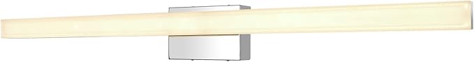 mirrea 48in Modern LED Vanity Light for Bathroom Lighting Dimmable 46w Chromed (Warm White 3000K)