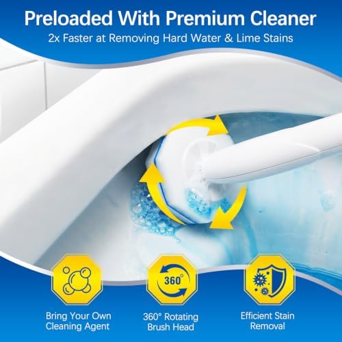 100 P Disposable Toilet Wand Refills, for Clorox Toilet Brush 5x Cleaning