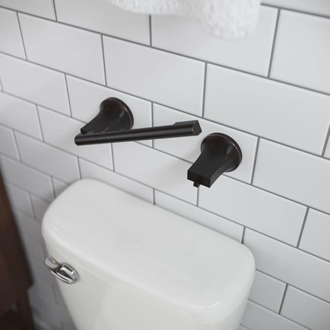 Pfister Pfirst Modern Toilet Paper Holder, Bathroom Tissue Holder, Wall-Mounted, Screw-in, Tuscan Bronze Finish, BPHPFM0Y (Pack of 3)