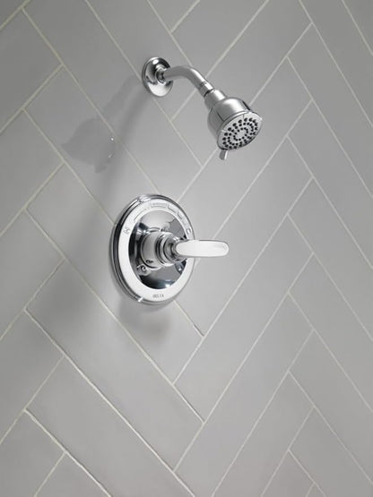Delta Faucet Foundations 13 Series Single-Function Shower Trim Kit with Single-Spray Shower Head, Chrome BT1321 (Valve Not Included