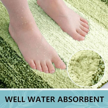 Arotive Microfiber Bathroom Rugs, Shaggy Soft Absorbent Bath Rug, 30x20