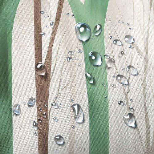 Birch Forest Abstract Shower Curtain Farmhouse Bathroom Decor 72X84 Inch