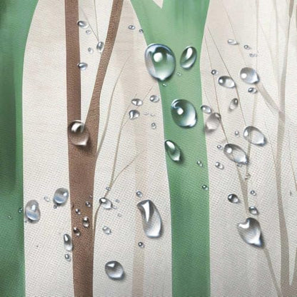 Birch Forest Abstract Shower Curtain Farmhouse Bathroom Decor 72X84 Inch