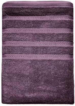 Hearth & Harbor Bath Towels for Bathroom - 100% Ring Spun Cotton Luxury Bathroom Towels - Soft & Highly Absorbent Bath Towels Set, 6 Piece Set, Purple