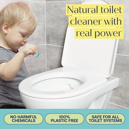 Fab Tab Toilet Bowl Cleaner Tablets, Lemon & Eucalyptus Scent, 12 Count