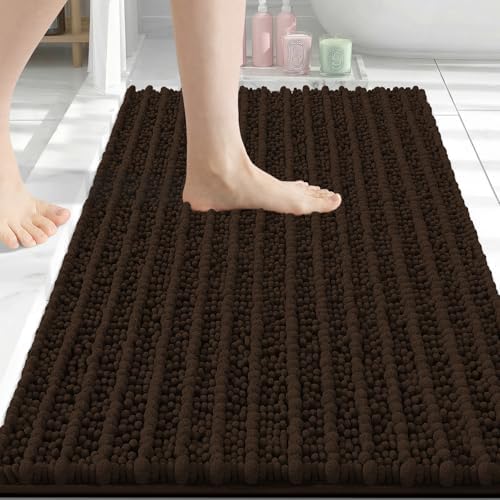 Arotive Bathroom Rugs Mat 30x20, Soft Absorbent Chenille Shaggy Bath Mat