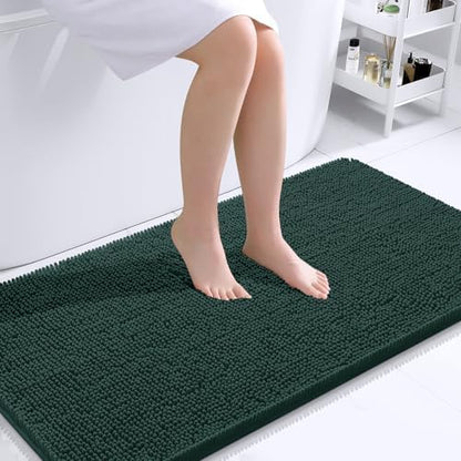 OLANLY Bathroom Runner Rugs 44x24, Extra Soft Absorbent Chenille Bath Rugs