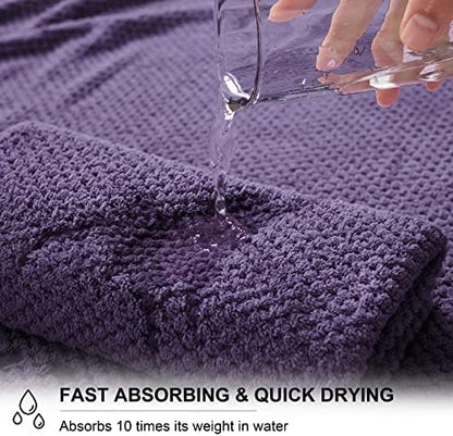 Smuge Extra Large Bath Towel Sheet Set 35x70 Inches - Oversized Bath Towels Set,Large Microfiber - Quick Dry,Lightweight,Super Soft,Highly Absorbent Towel Set for Bathroom,Pack of 4(Russian Violet)