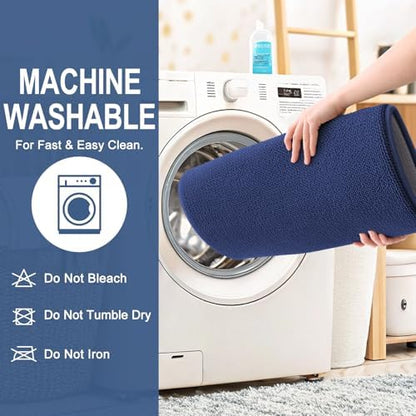 OLANLY Memory Foam Absorbent Bathroom Rugs Mats 36x24, Twilight Sapphire