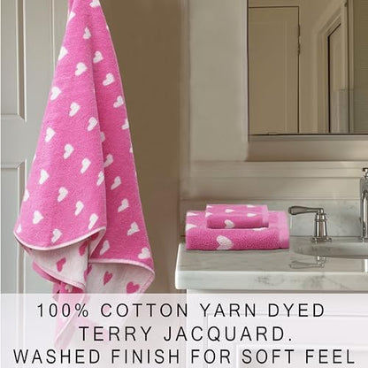 ORIGINAL KIDS 6 Piece Towel Set - 100% Cotton Jacquard Bathroom Towel Set