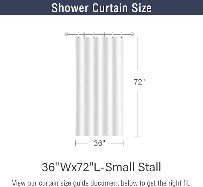 Blue Eucalyptus Leaf Stall Shower Curtain, Blue Botanical Watercolor Plants Bathroom Curtain Bathtub Home Decor Waterproof Fabric Machine Washable with 6PCS Hooks,36" Wx72 L