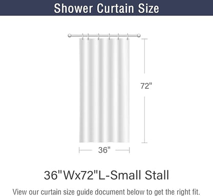 Purple Shower Curtain, Watercolor Eucalyptus Leaves Botanical Plants with Floral Bathroom Curtain Home Bathtub Decor Waterproof Fabric Machine Washable with 6PCS Hooks,36" Wx72 L