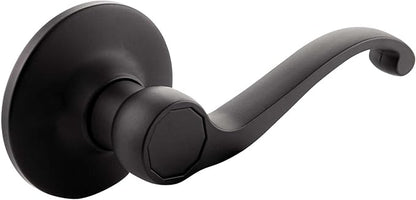 Design House 779215 Scroll Passage Hall and Closet Door Lever Matte Black