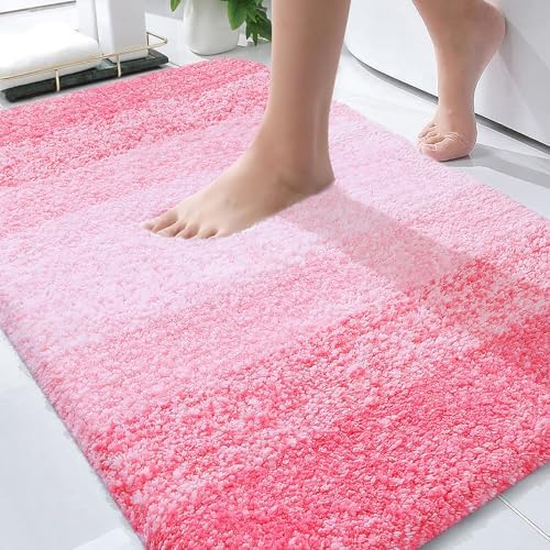 OLANLY Bathroom Rugs Mat 36x24, Extra Soft Absorbent Microfiber Bath Rugs