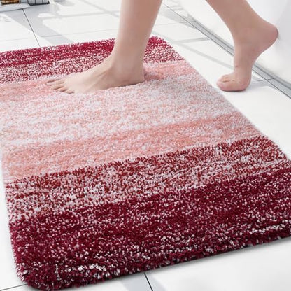 Arotive Microfiber Bathroom Rugs, Shaggy Soft Absorbent Bath Rug, 24x16