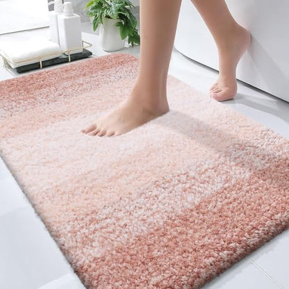 OLANLY Small Bathroom Rugs 35x16, Extra Soft Absorbent Microfiber Bath Rugs