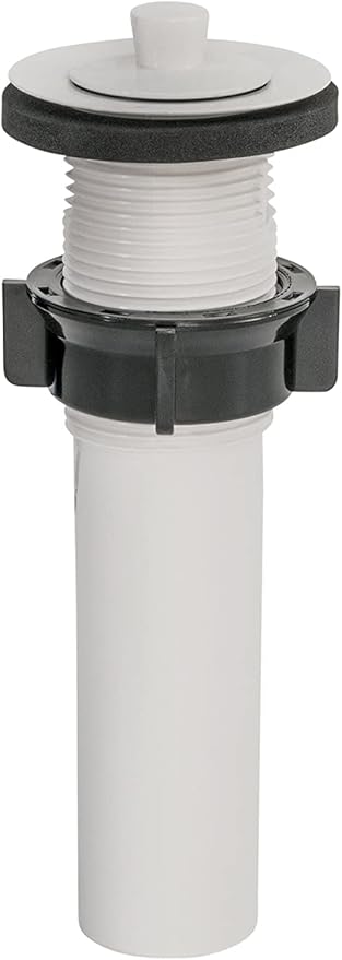 RecPro RV 20" x 17" Plastic Oval Bathroom Sink | White | Single Bowl Lavatory Sink (With Stopper)