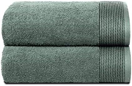 Belizzi Home Ultra Soft 2 Pack Oversized Bath Towel Set 28x55 inches, 100% Cotton Large Bath Towels, Ultra Absorbant Compact Quickdry & Lightweight Towel, Ideal for Gym Travel Camp Pool - Jade