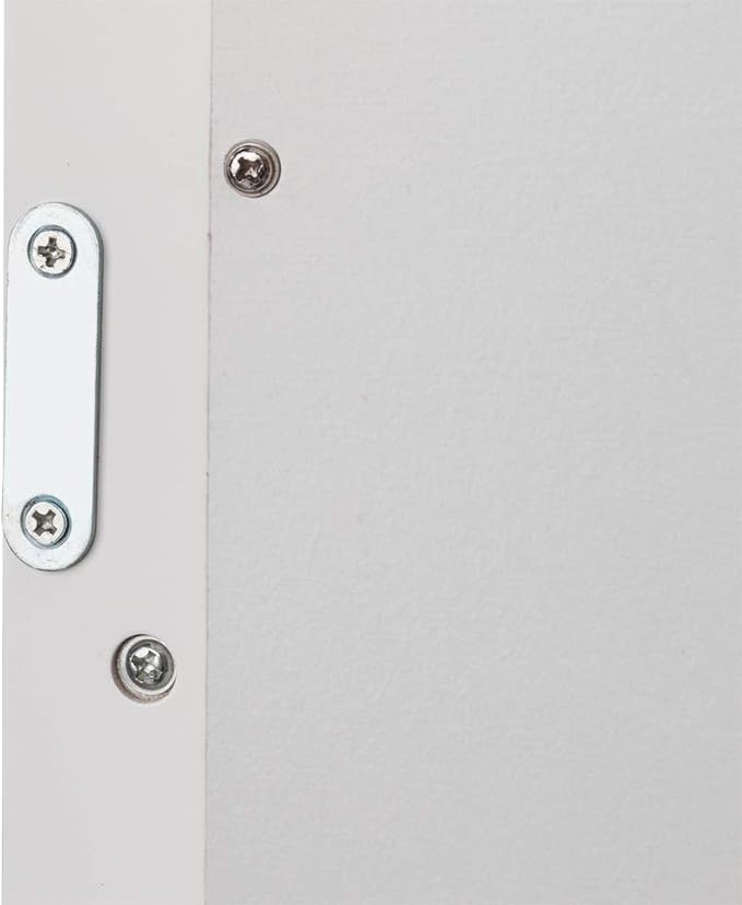 Karl home White Wall Mounted Medicine Cabinet, 2 Mirror Door Bath Storage | 22" L x 5.1" W x 22.8" H Wooden Cabinet with Adjustable Shelves and Bottom Shelf for Bathroom, Living Room, Entryway