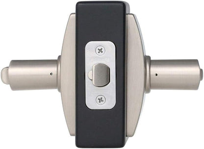 Schlage F51A LAT 619 CEN Latitude Door Lever with Century Trim, Keyed Entry Lock, Satin Nickel