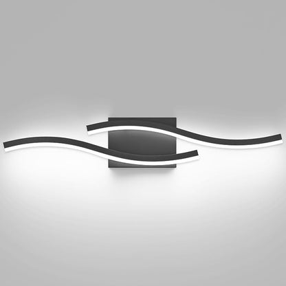 PRESDE 24 Inch LED Bathroom Vanity Light Bar, Modern Black Wall Lighting Fixture Over Mirror Dimmable