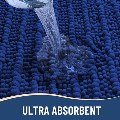 Arotive Bathroom Rugs Mat 30x17, Soft Absorbent Chenille Shaggy Bath Mat