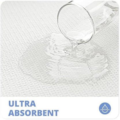 Bath Mat,Ultra Thin Bathroom Rugs,Rubber Bath Mats for Bathroom,No Slip Bath Rugs,Quick Dry,Machine Washable,Low Pile,Absorbent,Shower Outside,Sink,Home Decor Accessories.Cream,1'5"x2'3"(17x27inch)