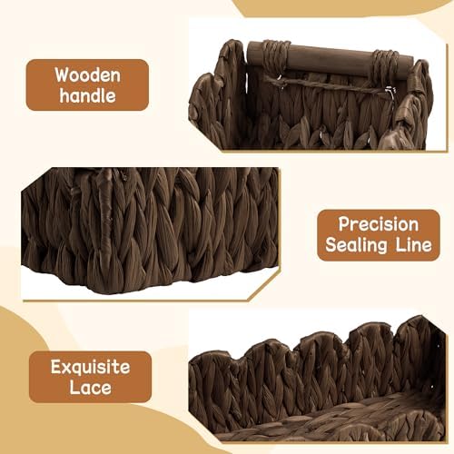 Bathroom Decor Basket for Toilet Paper Storage Baskets For Organizing