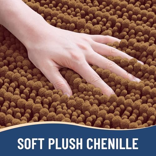 Arotive Bathroom Rugs Mat 30x20, Soft Absorbent Chenille Shaggy Bath Mat