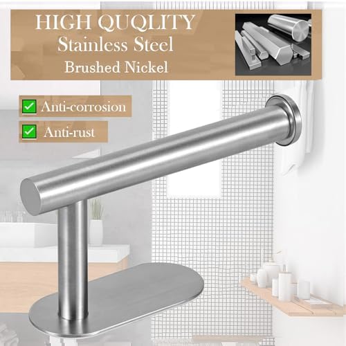 JOPOFI Self Adhesive Toilet Paper Holder - Brushed Nickel（2 Pcs）