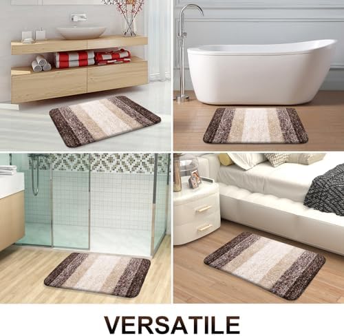 OLANLY Bathroom Runner Rug 70x24, Extra Soft Absorbent Microfiber Bath Rugs