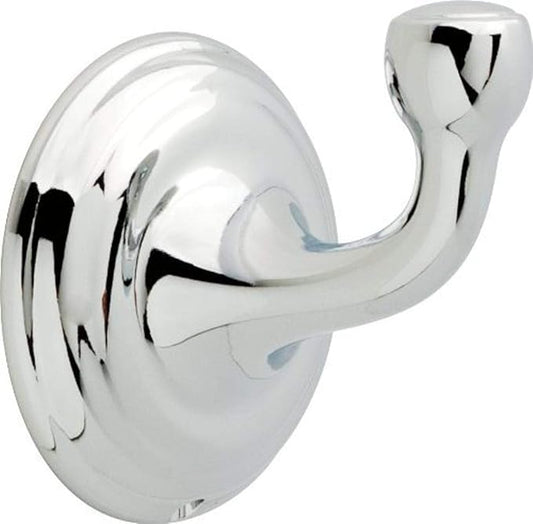 Delta Windemere (1-Pack) Towel Hooks Polished Chrome Single Bathroom Hooks Wall Mounted for Robes & Towels Hand Towel Hook Holder Kitchen, Bathroom Accessories 70035
