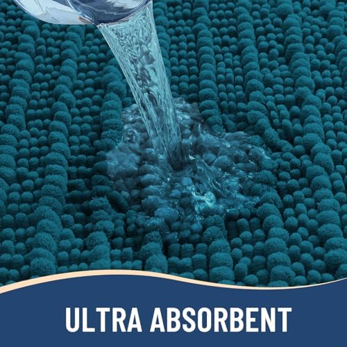 Arotive Bathroom Rugs Mat 30x20, Soft Absorbent Chenille Shaggy Bath Mat