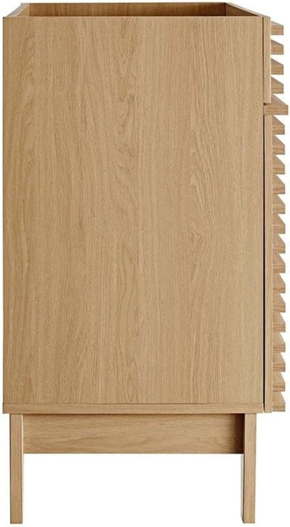 Modway Render 30" Bathroom Vanity in Oak - Sink Basin Not Included