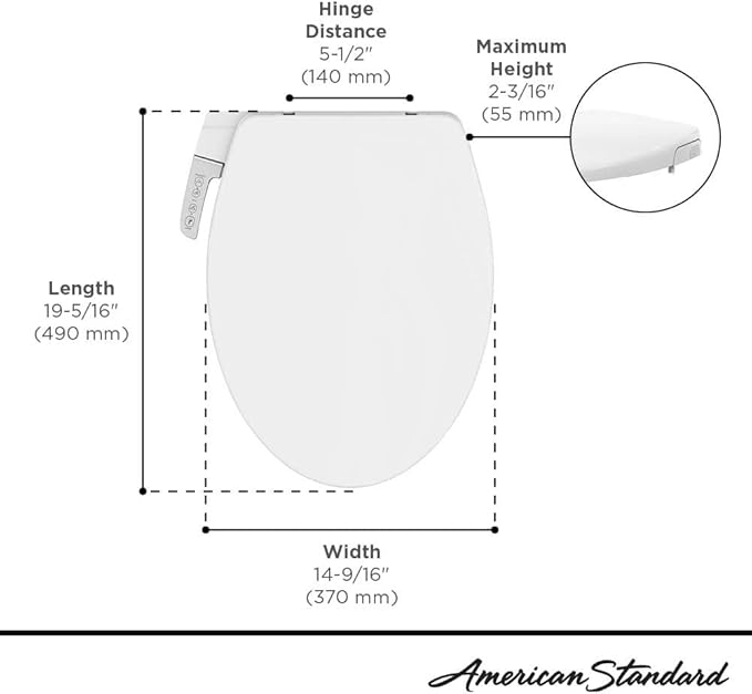AquaWash® Slim Non-Electric SpaLet® Bidet Seat With Manual Operation