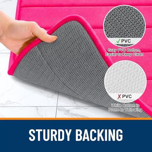 OLANLY Memory Foam Bath Mat 32x20, Super Soft and Absorbent Bathroom Rugs